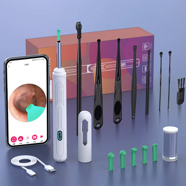 ClearSight HD Smart Visual Ear Cleaner – 1080P Otoscope with Wax Removal Kit