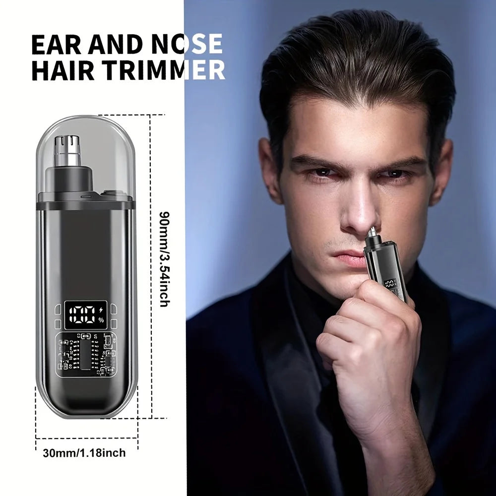 Precision USB Mini Rechargeable Nose & Ear Hair Trimmer
