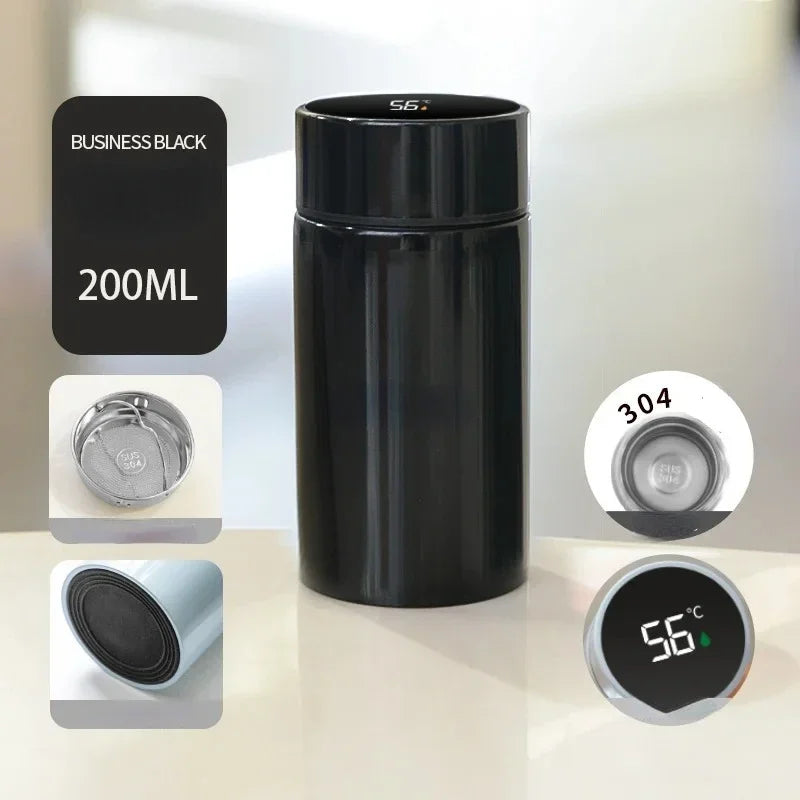 Ultra-Portable 200ml Mini Flask – Double-Layer Vacuum Insulation for Hot & Cold Drinks