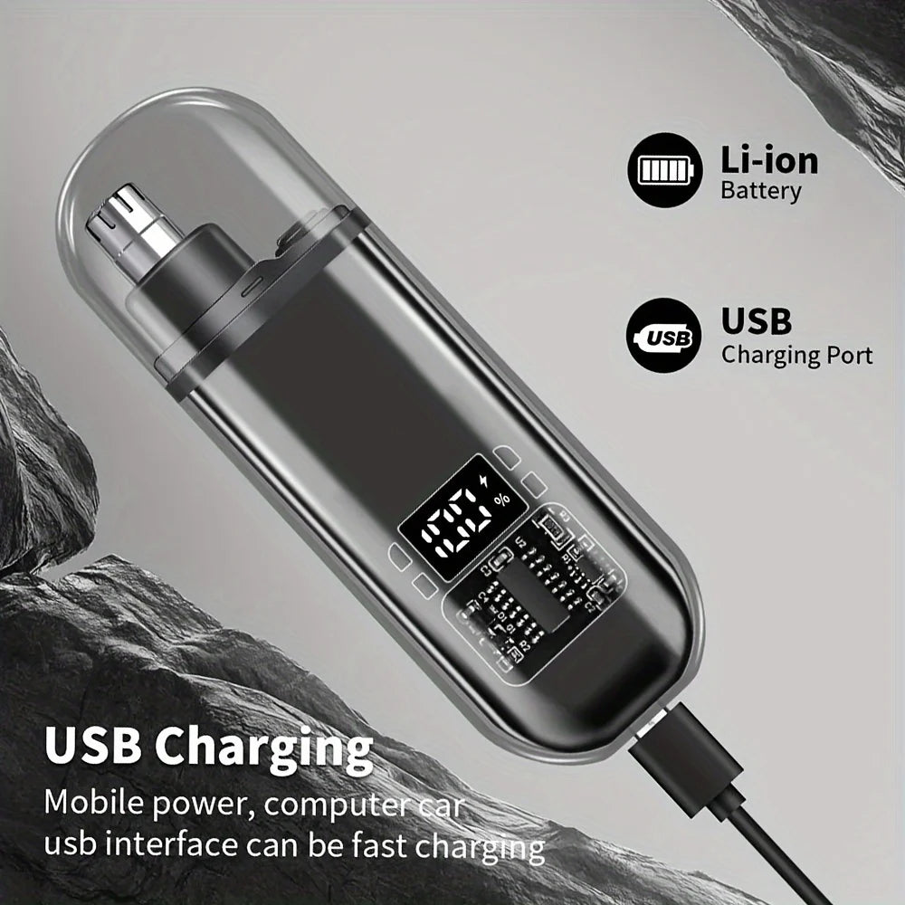 Precision USB Mini Rechargeable Nose & Ear Hair Trimmer