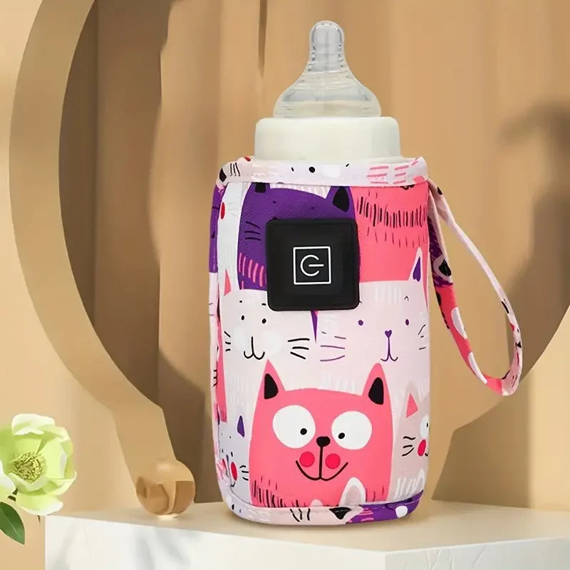 Portable USB Baby Bottle Warmer – Insulated Constant Temperature Travel Sleeve for Milk & Water
