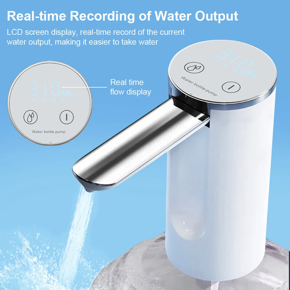Foldable Automatic Water Dispenser - USB Rechargeable Desktop Bottle Pump