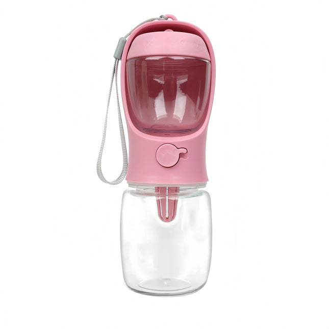 2-in-1 Portable Pet Water Bottle & Food Container – Leak-Proof Travel Feeder for Dogs & Cats