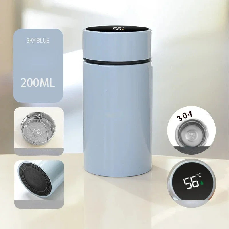 Ultra-Portable 200ml Mini Flask – Double-Layer Vacuum Insulation for Hot & Cold Drinks