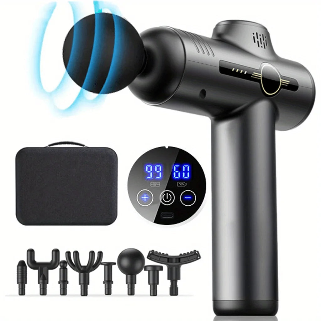 Deep Tissue Percussion Massage Gun – Portable Muscle Relief & Recovery Therapy