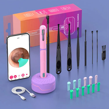 ClearSight HD Smart Visual Ear Cleaner – 1080P Otoscope with Wax Removal Kit
