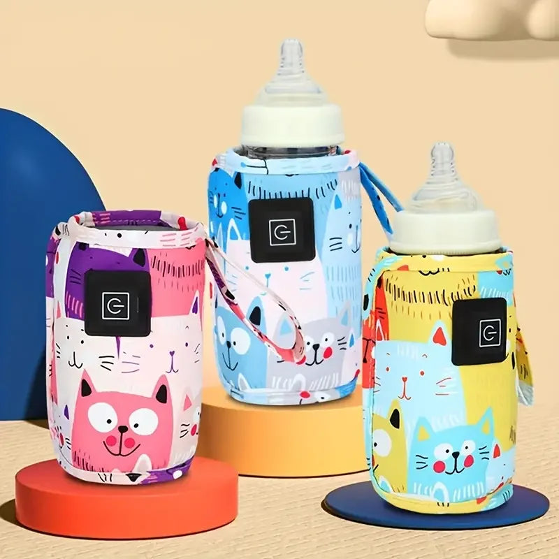 Portable USB Baby Bottle Warmer – Insulated Constant Temperature Travel Sleeve for Milk & Water