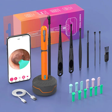 ClearSight HD Smart Visual Ear Cleaner – 1080P Otoscope with Wax Removal Kit