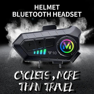 Y10 Wireless Helmet Intercom: Crystal Clear Hands-Free Audio with Long-Lasting 1000mAh Battery