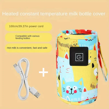 Portable USB Baby Bottle Warmer – Insulated Constant Temperature Travel Sleeve for Milk & Water