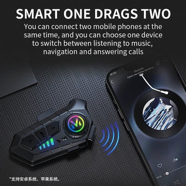 Y10 Wireless Helmet Intercom: Crystal Clear Hands-Free Audio with Long-Lasting 1000mAh Battery