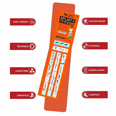 SANKE RESCUE Universal First Aid Splint – Flexible Waterproof Emergency Limb & Wrist Support