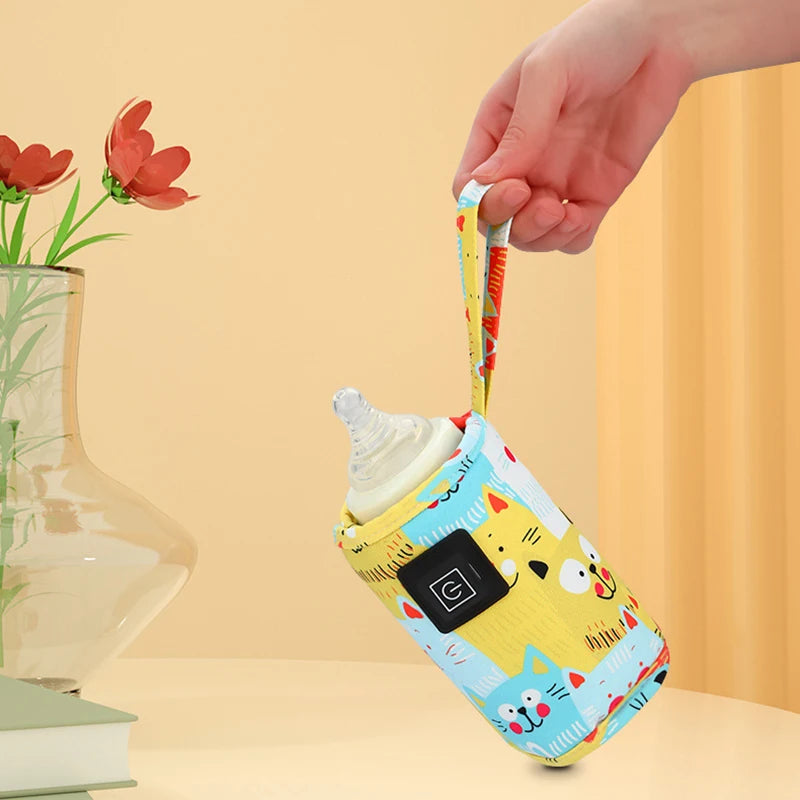 Portable USB Baby Bottle Warmer – Insulated Constant Temperature Travel Sleeve for Milk & Water