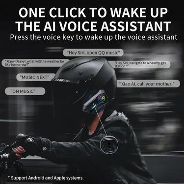 Y10 Wireless Helmet Intercom: Crystal Clear Hands-Free Audio with Long-Lasting 1000mAh Battery