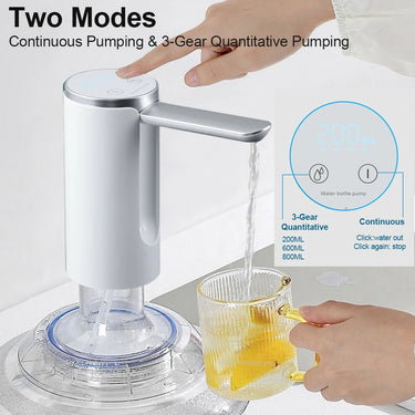 Foldable Automatic Water Dispenser - USB Rechargeable Desktop Bottle Pump
