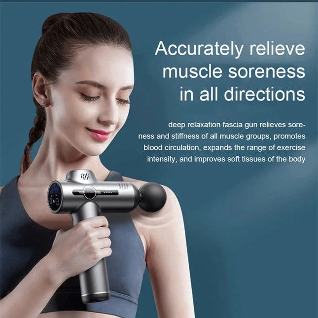 Deep Tissue Percussion Massage Gun – Portable Muscle Relief & Recovery Therapy