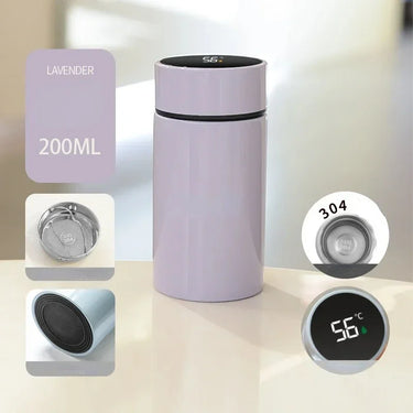 Ultra-Portable 200ml Mini Flask – Double-Layer Vacuum Insulation for Hot & Cold Drinks